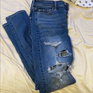 high waisted hollister jeans size 8